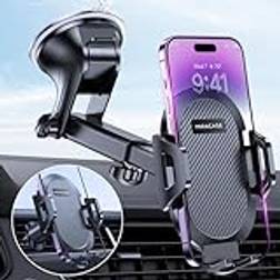 Miracase Handyhalterung Auto[Super stabil &Starker Saugnapf] Handyhalter Auto für Armaturenbrett & Windschutzscheibe & Lüftungsschlitze [4 in 1] KFZ Handyhalter mit iPhone Samsung Andere Smartphones